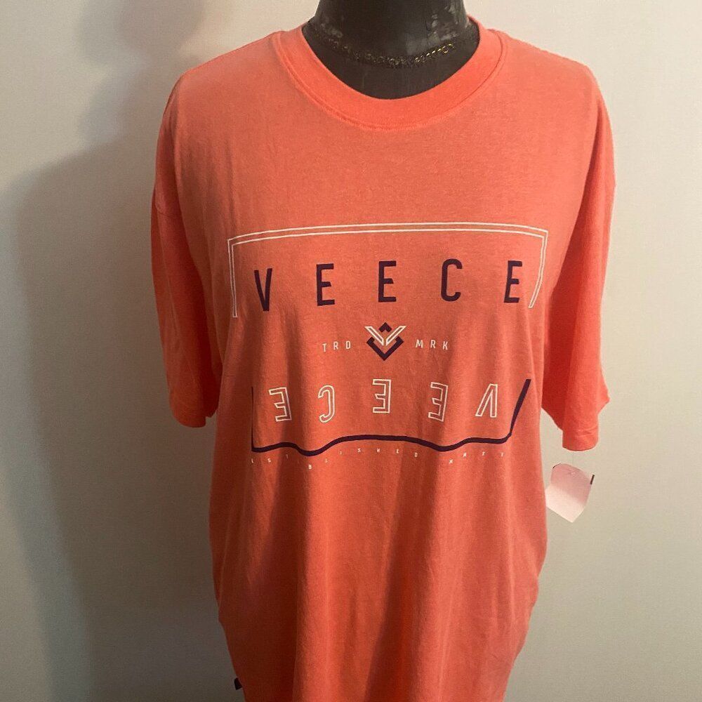 Veece Orange/Black/White short sleeve t-shirt, size XXL